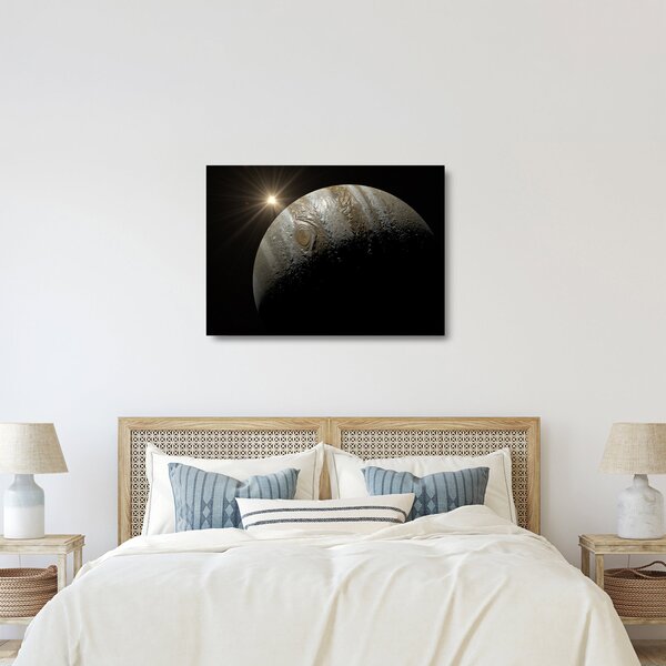 Obraz na szkle - planeta w kosmosie (70x50 cm)
