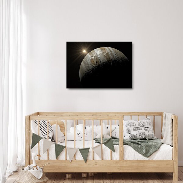 Obraz na szkle - planeta w kosmosie (70x50 cm)