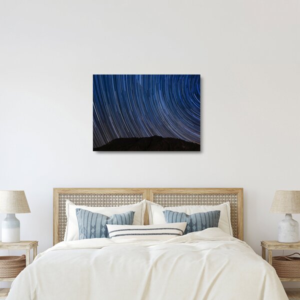 Obraz na szkle - nocne gwiazdy i niebo (70x50 cm)
