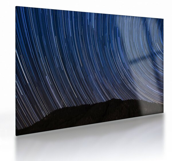 Obraz na szkle - nocne gwiazdy i niebo (70x50 cm)
