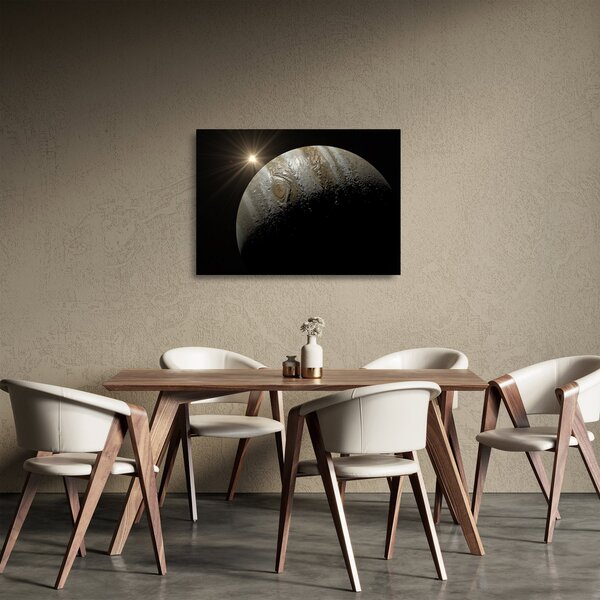 Obraz na szkle - planeta w kosmosie (70x50 cm)