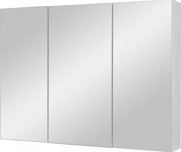 Szafka lustrzana azienkowa IDA 80 cm biaa poysk, nowoczesna, wiszca, z cichym domykaniem, samodzielny monta, polski produkt