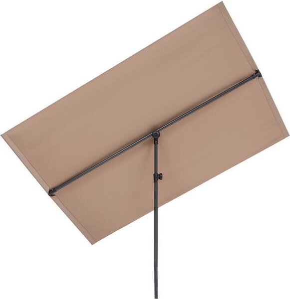 BlumfeldtFlex-Shade XL, parasol ogrodowy, 150 x 210 cm, poliester, UV 50, szarobrzowy