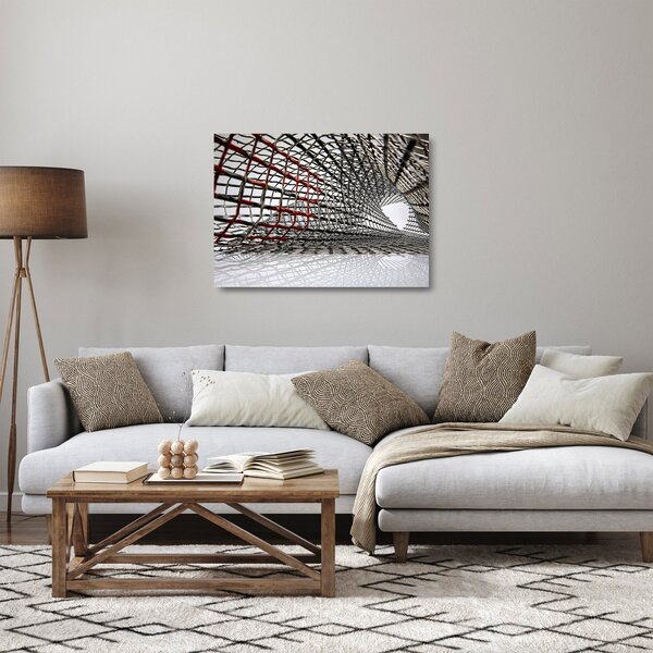 Obraz na szkle - żelazna konstrukcja (70x50 cm)