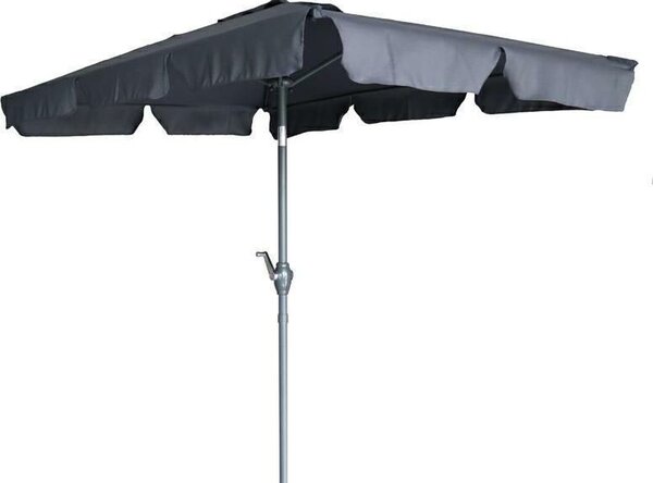 Parasol ogrodowy DENVER 2x1,3m ciemnoszary regulowany