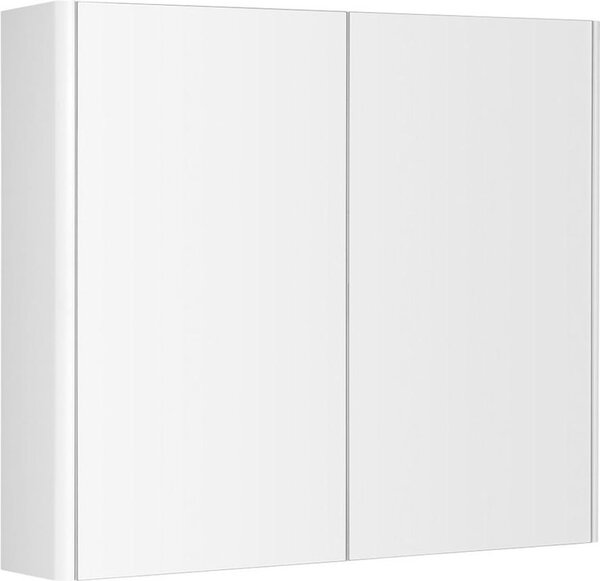 DENEB szafka z lustrem 80x70x18cm, matowa biel