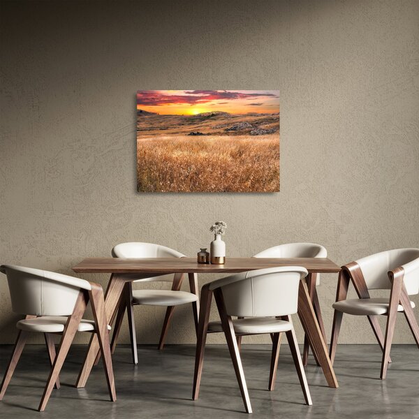 Obraz na szkle - pole (70x50 cm)