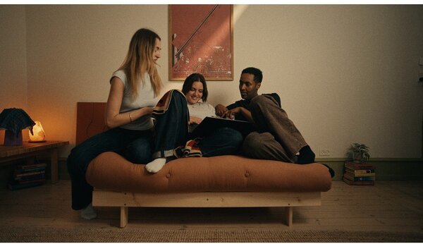 Sofa rozkładana Karup Design Roots Raw/Beige