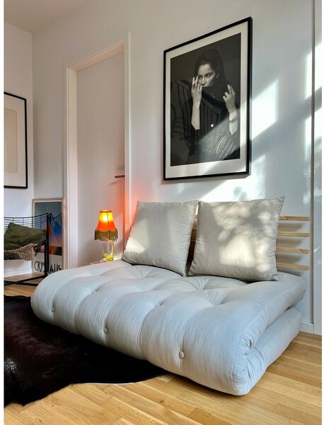 Sofa rozkładana z lnianym obiciem Karup Design Shin Sano Natural/Linen