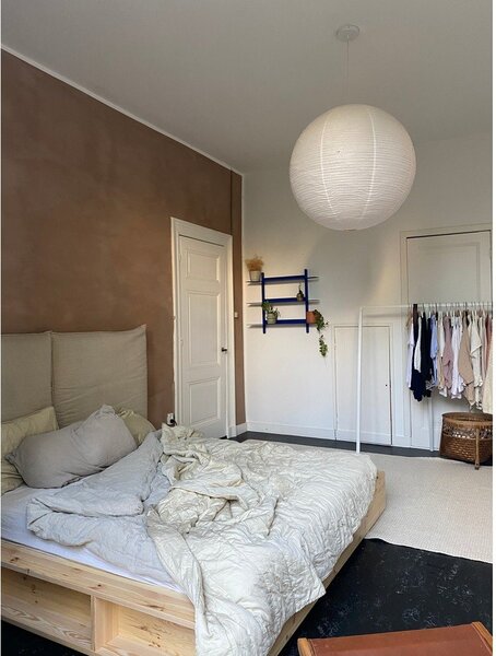 Łóżko dwuosobowe z drewna sosnowego ze stelażem 140x200 cm Ziggy – Karup Design