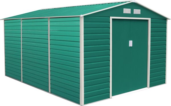 Domek ogrodowy G21 GAH 1300 - 340 x 382 cm, zielony