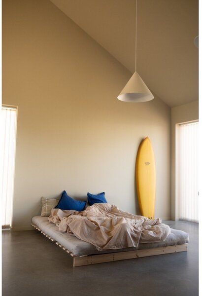Żółta rozkładana sofa 160 cm Roots – Karup Design