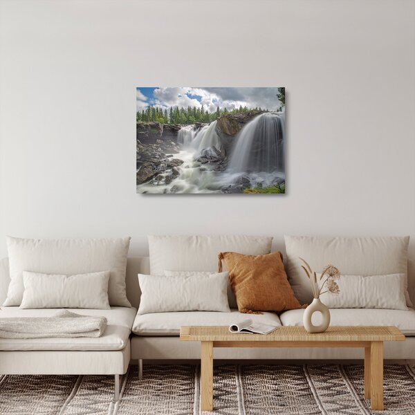 Obraz na szkle - wodospady (70x50 cm)