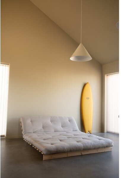 Żółta rozkładana sofa 160 cm Roots – Karup Design