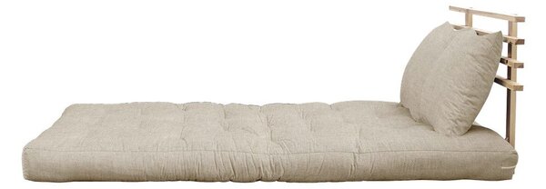 Sofa rozkładana z lnianym obiciem Karup Design Shin Sano Natural/Linen