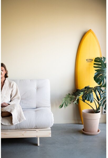 Żółta rozkładana sofa 160 cm Roots – Karup Design