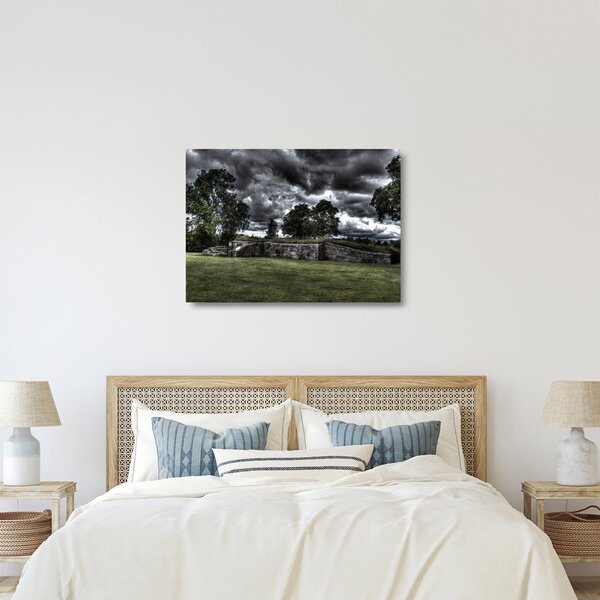 Obraz na szkle - zachmurzone niebo (70x50 cm)