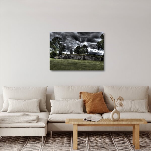 Obraz na szkle - zachmurzone niebo (70x50 cm)