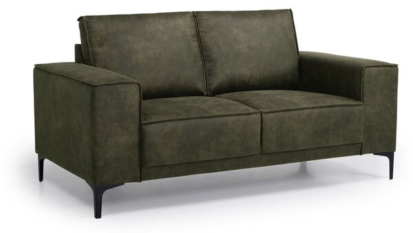 Zielona sofa z imitacji skóry 164 cm Copenhagen – Scandic