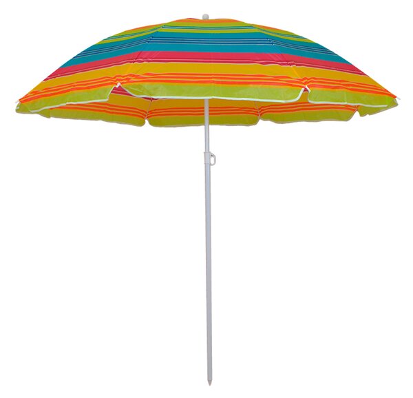 Parasol ogrodowy Master Grill&Party rednica 180 cm biao-óte paski JKB02