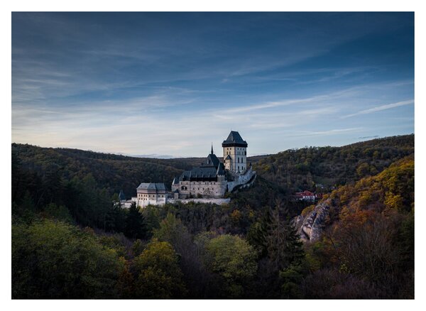 Obraz na szkle - Karlštejn (70x50 cm)