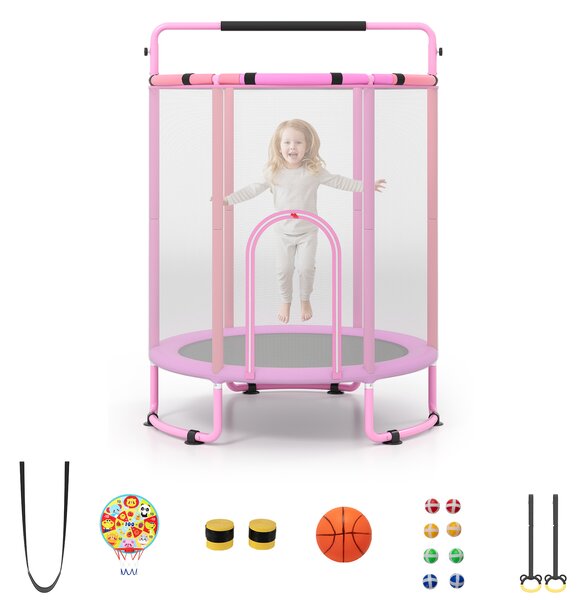 Trampolina dziecięca 154 cm z akcesoriami do ogrodu