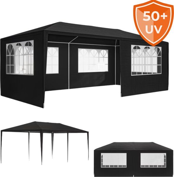 Namiot imprezowy NEAPOL, 3x6m, antracytowa