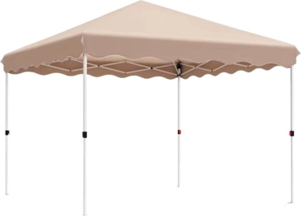 Altana - Pawilon - Namiot imprezowy - Namiot plaowy - Na patio, do ogrodu i na imprezy - 3x3m - Beowy - Wodoodporny i UV50+ - Regulowana wysoko