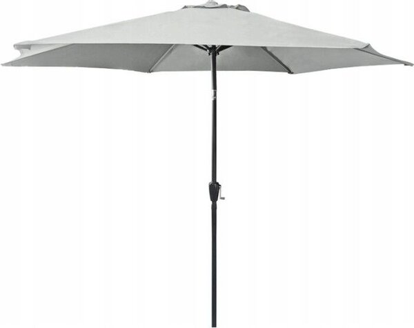 Parasol ogrodowy ORLANDO 3m z pokrowcem szary
