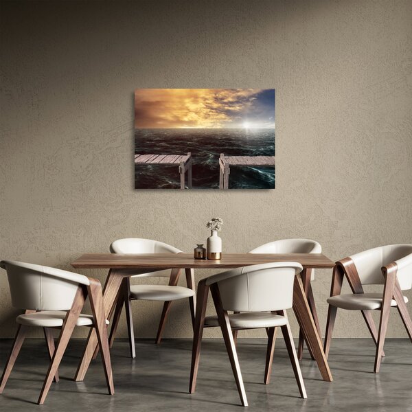 Obraz na szkle - morze (70x50 cm)