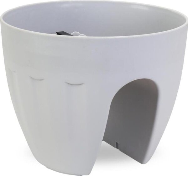 Doniczka na Balustradę Mrozoodporna i UV-Odporna Szara 20x26 cm LS7001S/Szary
