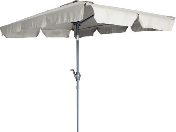 Parasol ogrodowy prostokątny DENVER 2x1,3m jasnoszary
