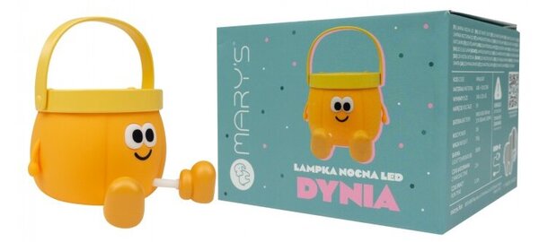 Lampka nocna dla dzieci bezprzewodowa pomarańczowa dynia LED 1W Mary's