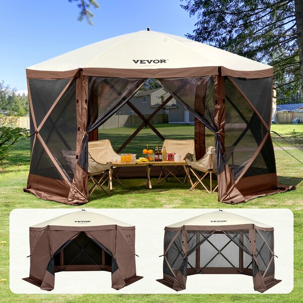 Namiot ogrodowy VEVOR skadana altana namiot imprezowy namiot pop-up 8 osób 3.81x3.81x2.28m
