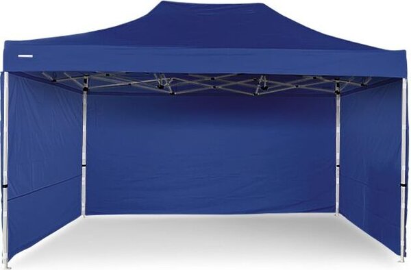Skadana altana 3x4,5m ALU Premium - 4 pene ciany boczne - niebieska