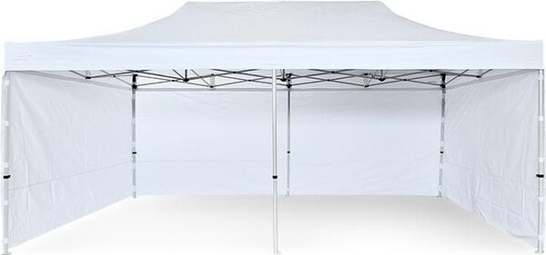Skadana altana 3x6m stalowa standardowa - 4 pene ciany boczne - biaa