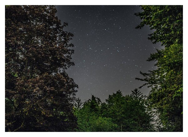 Obraz na szkle - nocne niebo (70x50 cm)