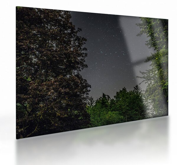Obraz na szkle - nocne niebo (70x50 cm)