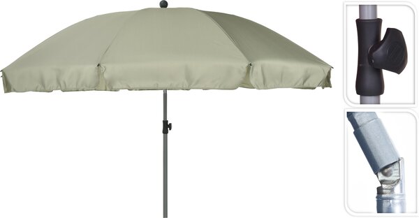 Parasol ogrodowy zielony parasol 250x160 cm delikatny