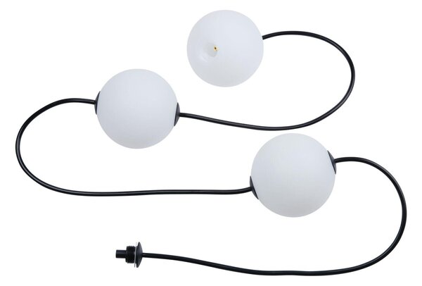 Lampki LED zewnętrzne 1,71 m, 3 x 60 lm, czarne, 3-punktowe, bryzgoszczelne
