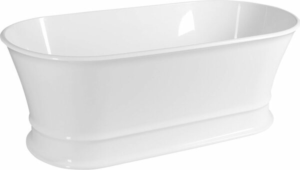 DELONIX Wanna wolnostojca marmurowa 170x84x61,5cm, biaa
