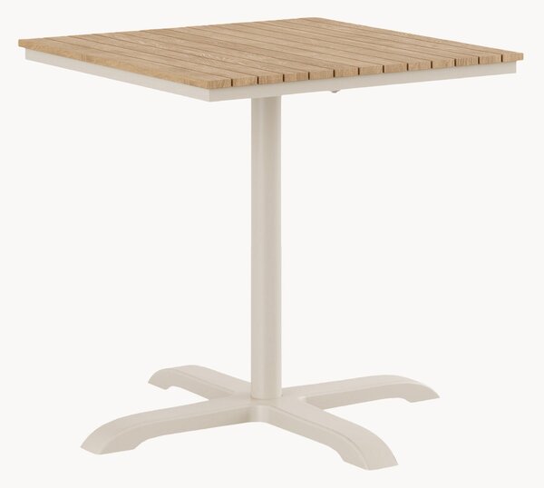 Stolik balkonowy z blatem z drewna tekowego Mood, 70 x 70 cm