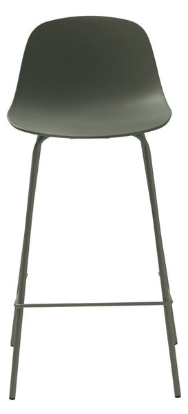 Plastikowy hoker w kolorze khaki (wysokość siedziska 67,5 cm) Whitby – Unique Furniture
