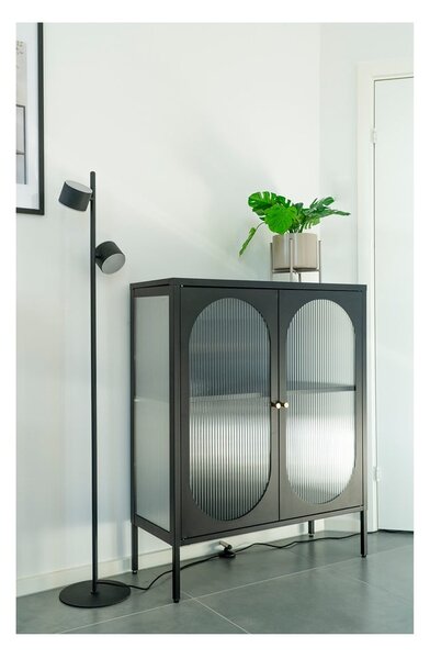 Czarna metalowa witryna 90x110 cm Adelaide – House Nordic