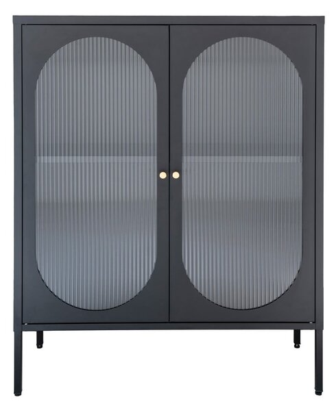 Czarna metalowa witryna 90x110 cm Adelaide – House Nordic