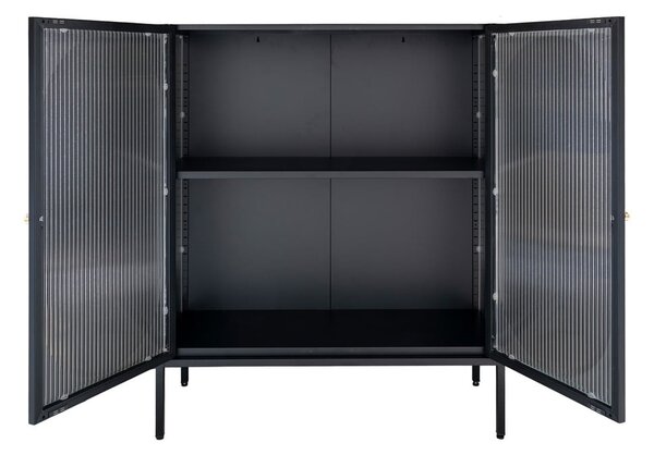 Czarna metalowa witryna 90x110 cm Adelaide – House Nordic