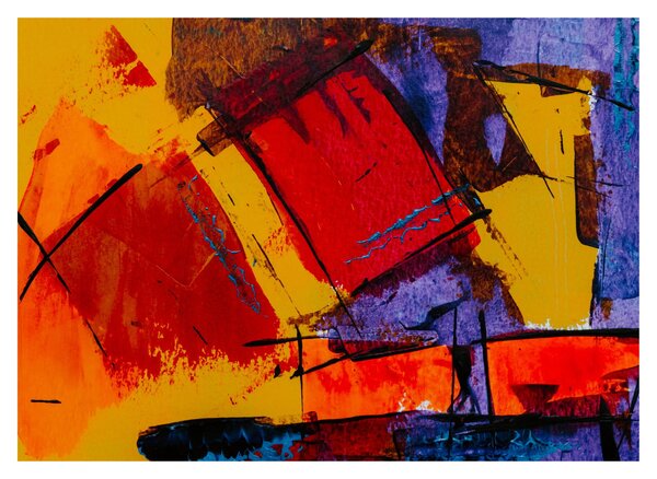 Obraz na szkle abstrakcji (70x50 cm)