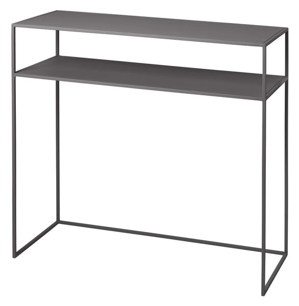 Ciemnoszara metalowa konsola 35x85 cm Fera – Blomus