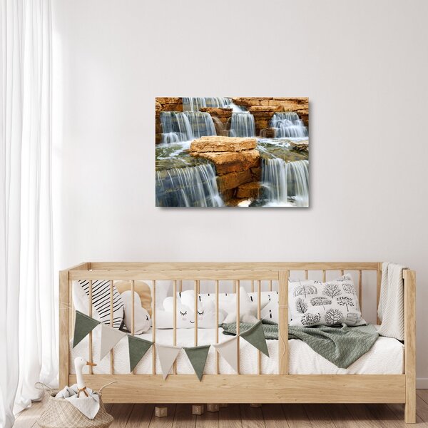 Obraz na szkle wodospadu (70x50 cm)