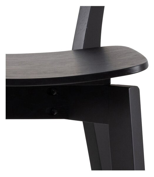 Czarne hokery z drewna kauczukowego zestaw 2 szt. 105 cm Roxby – Actona